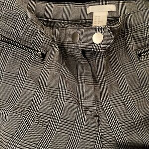 Houndstooth h and m pants size 14 cigarette tight at ankle